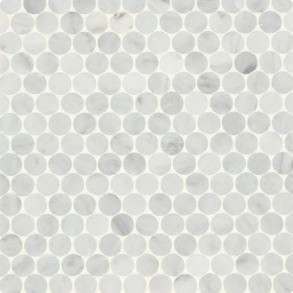 Oriental White Mosaic 8 - marble tile